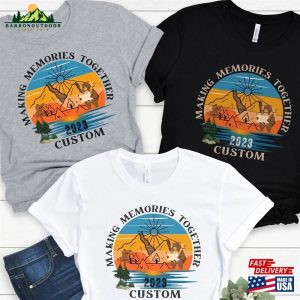 Retro Custom Camp Shirt Personalized Camping Crewneck Matching Family Campers Unisex Sweatshirt