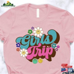 Retro Girls Trip Shirt Besties T-Shirt Vacation Travel 2023 Sweatshirt Classic