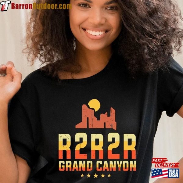 Rim To Shirt Grand Canyon National Park R2r2r Arizona Camping Hiking Travel T-Shirt Classic