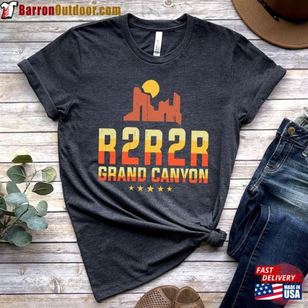 Rim To Shirt Grand Canyon National Park R2r2r Arizona Camping Hiking Travel T-Shirt Classic