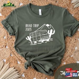 Road Trip 2023 T Shirt Camping Shirt Camper Van Life Classic 3