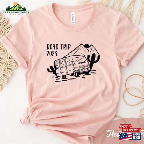 Road Trip 2023 T-Shirt Camping Shirt Camper Van Life Classic