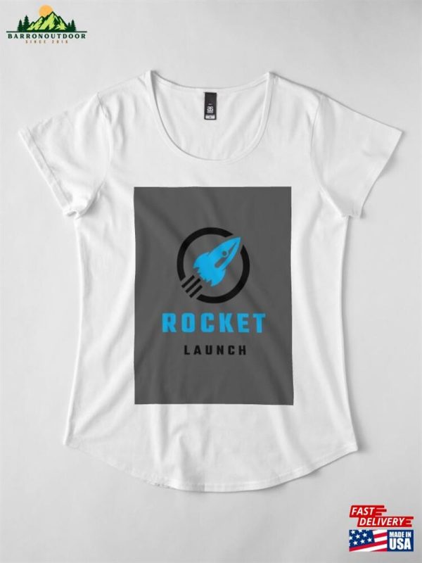 Rocket Launch Premium Scoop T-Shirt Hoodie