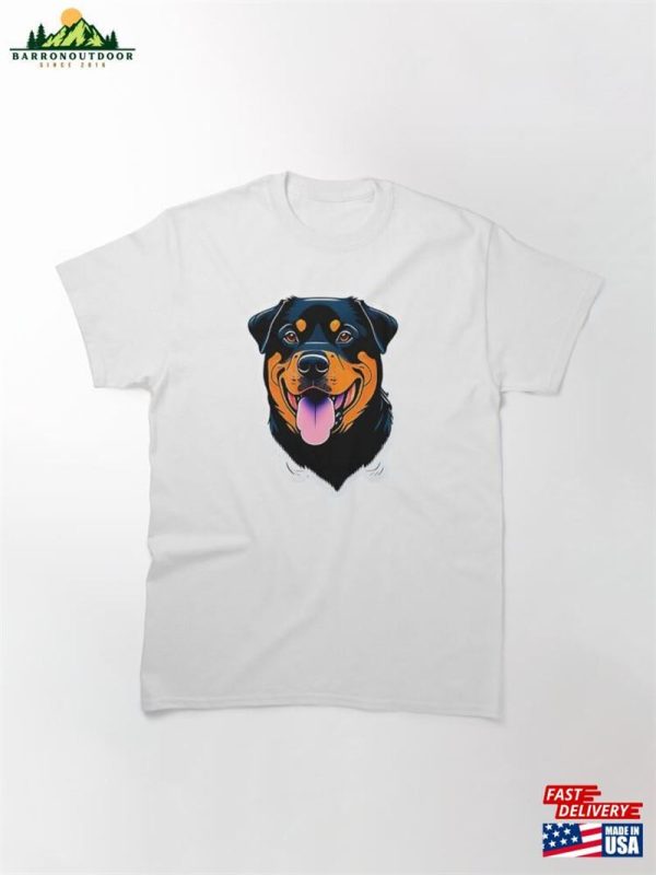 Rottweiler Happy Beautiful Dog Pet Love Classic T-Shirt Sweatshirt Hoodie