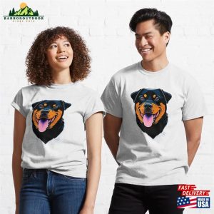 Rottweiler Happy Beautiful Dog Pet Love Classic T Shirt Sweatshirt Hoodie 3