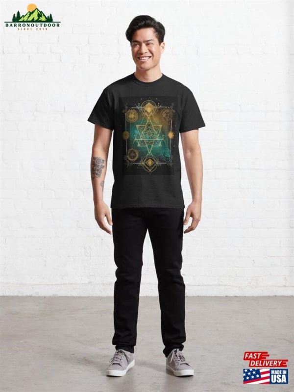 Sacred Geometry Tarot 4 3 Classic T-Shirt Hoodie Unisex