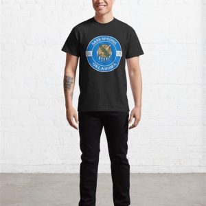 Sand Springs Oklahoma Flag Usa Seal Stamp Badge Travel Souvenir Classic T Shirt Sweatshirt Hoodie 3