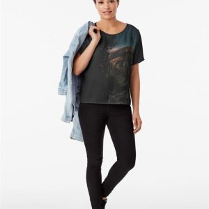 Scenery Grunge Chiffon Top T Shirt Classic 4