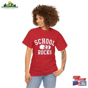 School Rocks Unisex Heavy Cotton Tee Classic T Shirt 4