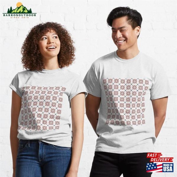 Seamless Geometric Pattern And Background Classic T-Shirt Unisex