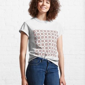 Seamless Geometric Pattern And Background Classic T Shirt Unisex 4