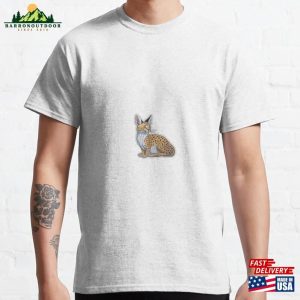 Serval Cat Sticker Type Artwork Classic T-Shirt Unisex