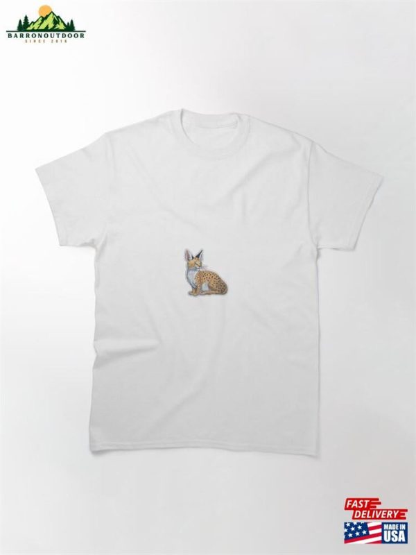 Serval Cat Sticker Type Artwork Classic T-Shirt Unisex