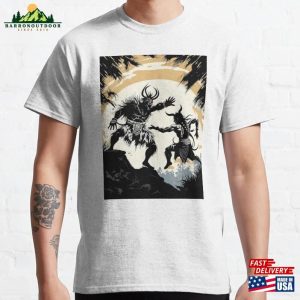 Shaman Dances With The Demon Dance Of Fire And Power Classic T-Shirt