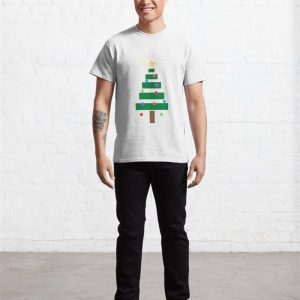 Simple Christmas Tree Classic T Shirt Unisex 3