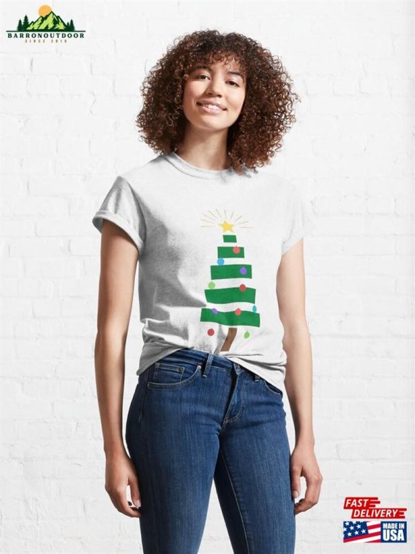 Simple Christmas Tree Classic T-Shirt Unisex