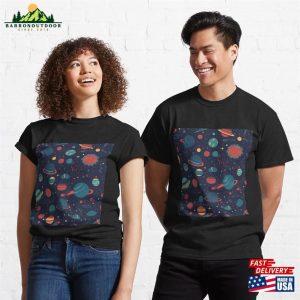 Simple Pattern Planes Classic T Shirt 3