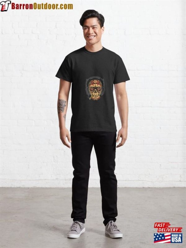 Skull With Headphones Classic T-Shirt Unisex