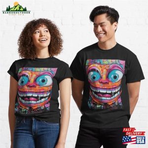 Smile Grafitti Face Classic T Shirt Hoodie Sweatshirt 3