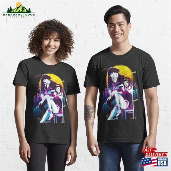 Spike Spiegel And Faye Valentine Cowboy Bebop Essential T-Shirt Hoodie Classic