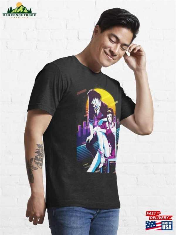 Spike Spiegel And Faye Valentine Cowboy Bebop Essential T-Shirt Hoodie Classic