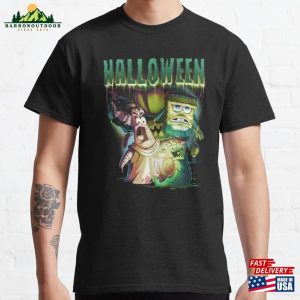 Spongebob Squarepants Halloween Monster Group Poster Classic T-Shirt