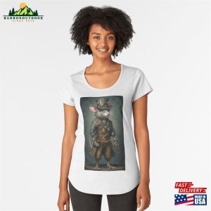 Steampunk Rat Ai Generated Illustration Premium Scoop T-Shirt Classic Sweatshirt