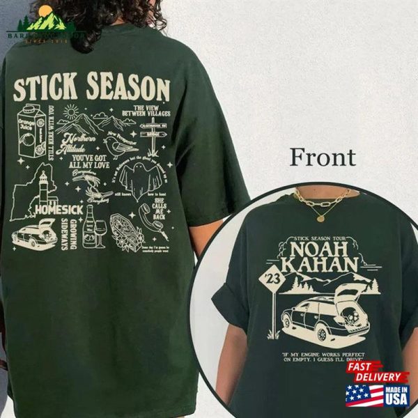 Stick Season Tour 2023 Shirt Noah Kahan Folk Pop Music Sweatshirt Summer Camp Classic T-Shirt