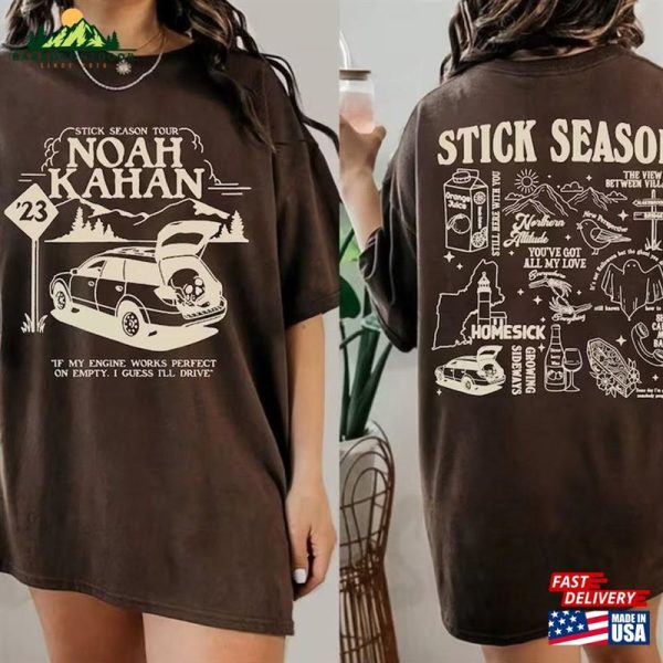 Stick Season Tour 2023 T-Shirt Noah Kahan Folk Pop Music Sweatshirt Summer Camp Hoodie