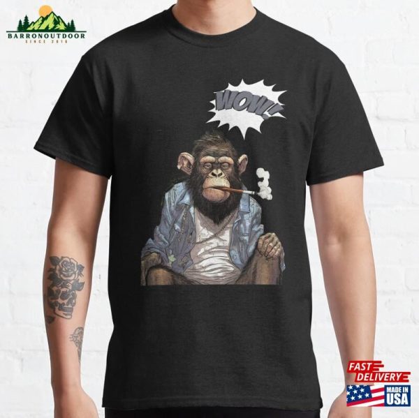 Stoned Monkey Wow Thoughts Classic T-Shirt Hoodie