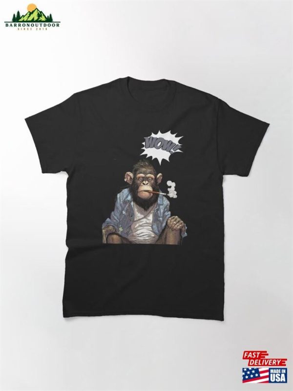 Stoned Monkey Wow Thoughts Classic T-Shirt Hoodie