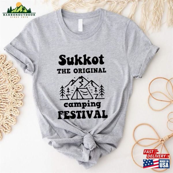 Sukkot The Original Camping Festival Shirt 2023 T-Shirt Celebration Tees Unisex Hoodie