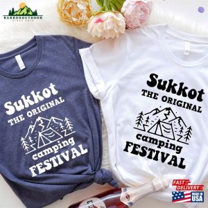 Sukkot The Original Camping Festival Shirt 2023 T-Shirt Celebration Tees Unisex Hoodie