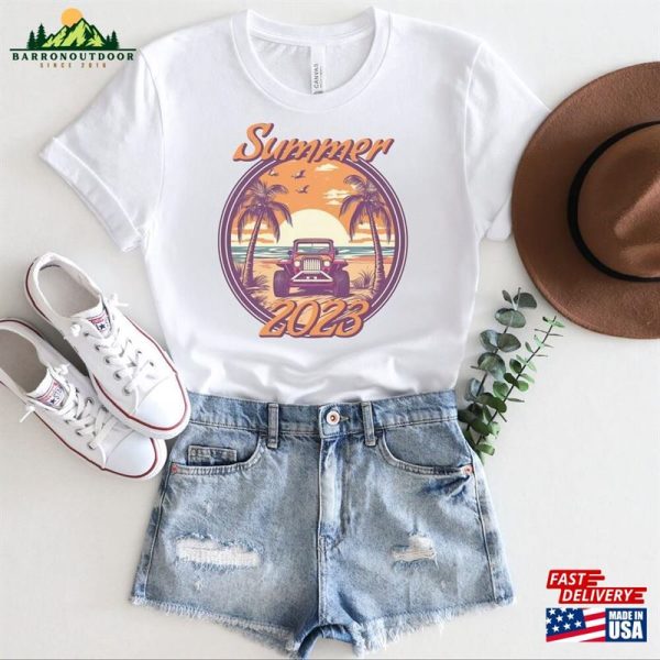 Summer 2023 Vibe Shirt Beach Buggy Sunset Holidays Tee Classic Sweatshirt