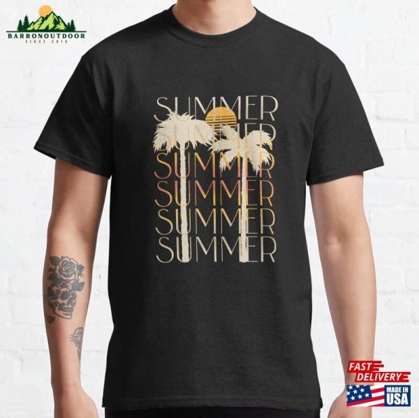 Summer Beach Surf Design Classic T-Shirt Hoodie