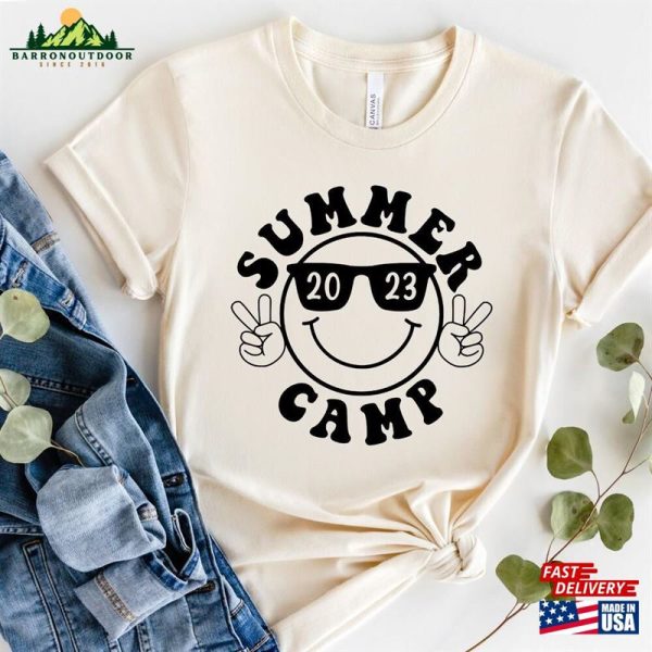 Summer Camp 2023 Shirt Funny Camping Group Shirts Life Sweatshirt T-Shirt