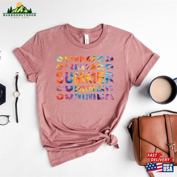 Summer Shirt 2023 Popsicle Written Welcome Outfit Colorful Holiday T-Shirt Hoodie Unisex