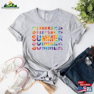 Summer Shirt 2023 Popsicle Written Welcome Outfit Colorful Holiday T Shirt Hoodie Unisex 3