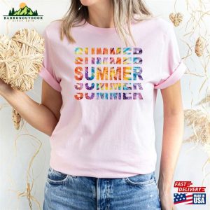 Summer Shirt 2023 Popsicle Written Welcome Outfit Colorful Holiday T Shirt Hoodie Unisex 4