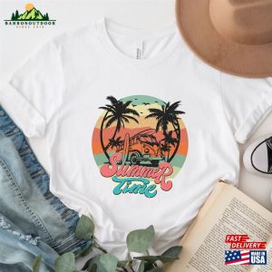 Summer Time Shirt Camping Van Tshirt Retro Boho Shirts T Shirt Classic 3