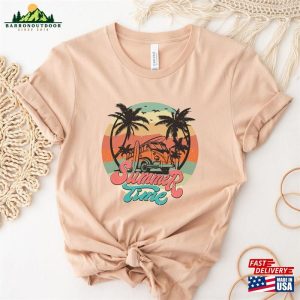 Summer Time Shirt Camping Van Tshirt Retro Boho Shirts T Shirt Classic 4