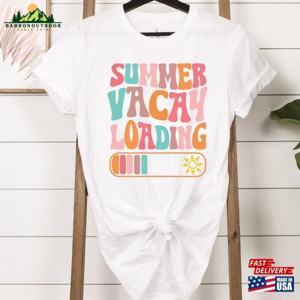 Summer Vacay Loading Shirt Vacation Tees Beach Shirts For Women Unisex T-Shirt