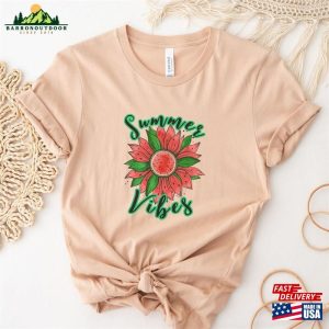 Summer Vibes Shirt 2023 Tshirt Floral Tees Unisex Hoodie 3