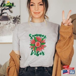 Summer Vibes Shirt 2023 Tshirt Floral Tees Unisex Hoodie 4