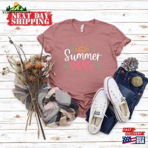 Summer Vibes T Shirt Holiday 2023 Shirt Family Vacation Shirts Hoodie Unisex 4