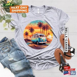 Sunset Vintage Car Shirt Family Matching Vacation Shirts Cruise Classic Hoodie 4