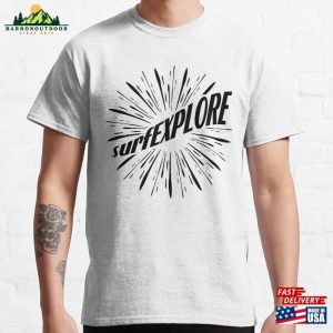 Surfexplore Retro Rays Classic T-Shirt Hoodie