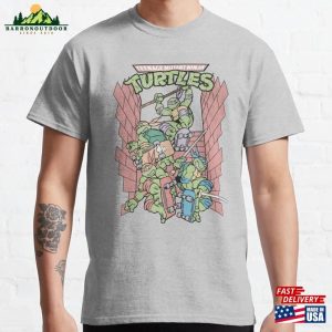 Teenage Mutant Ninja Turtles Retro Skate Group Classic T-Shirt Unisex