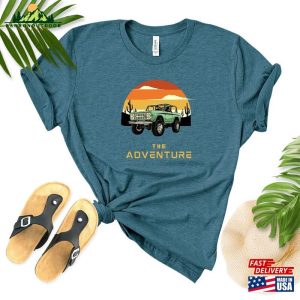 The Adventure Shirt Camping Travel T Shirt Gift For Him Her Classic Sweatshirt 3