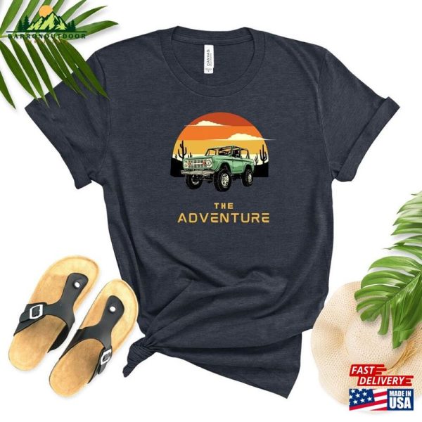 The Adventure Shirt Camping Travel T-Shirt Gift For Him Her Classic Sweatshirt